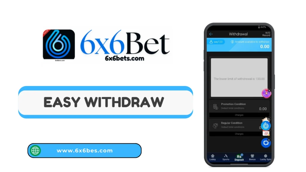 6x6bet Withdraw